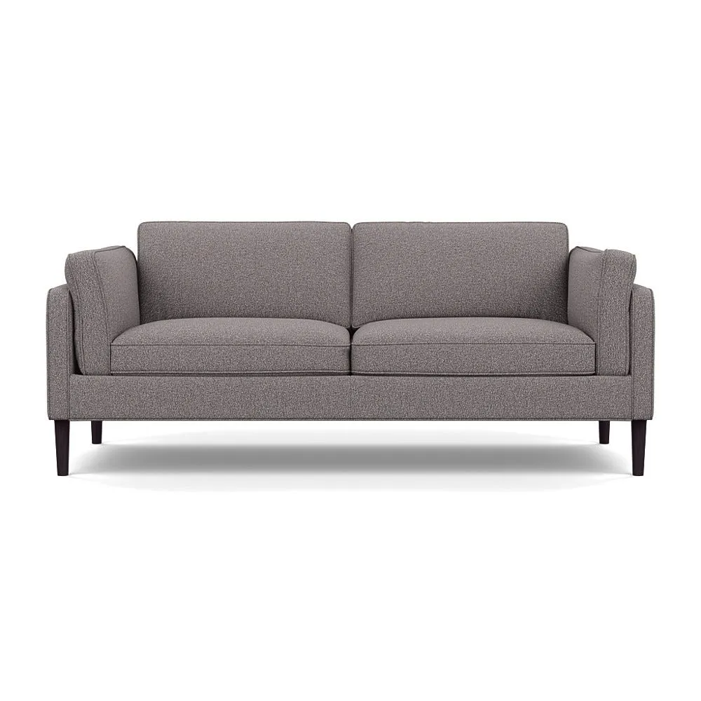 Heal's Sonno 3 Seater Loop Boucle Granite Wenge Black Feet 1
