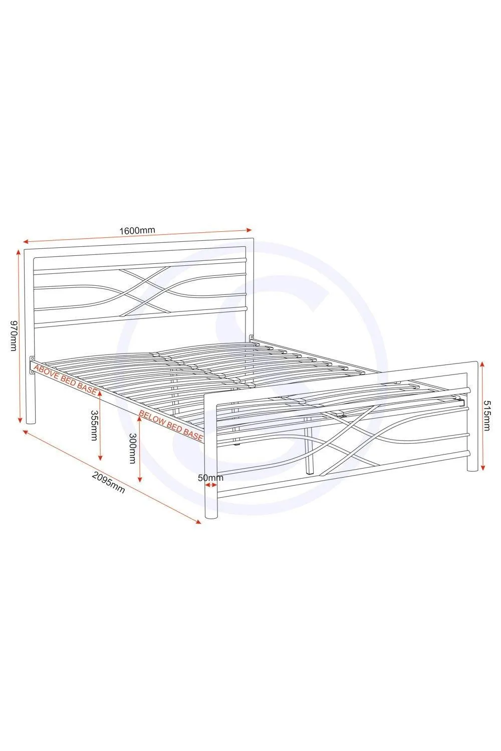 Seconique Kelly 5' King Bed in Black 6