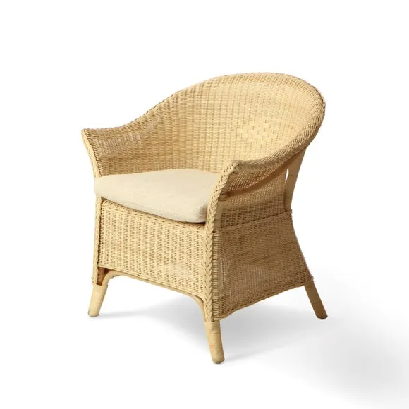 Desser Kingsize Wicker Loom Chair with Cushion 2