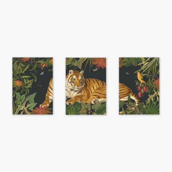 East End Prints Set of 3 Tiger Prints 2