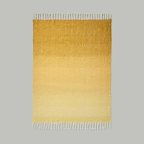 Ombre Mohair Throw Blanket 130x180cm 6