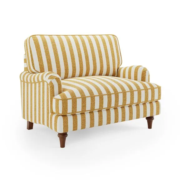 Beatrice II Striped Boucle Snuggle Chair 6