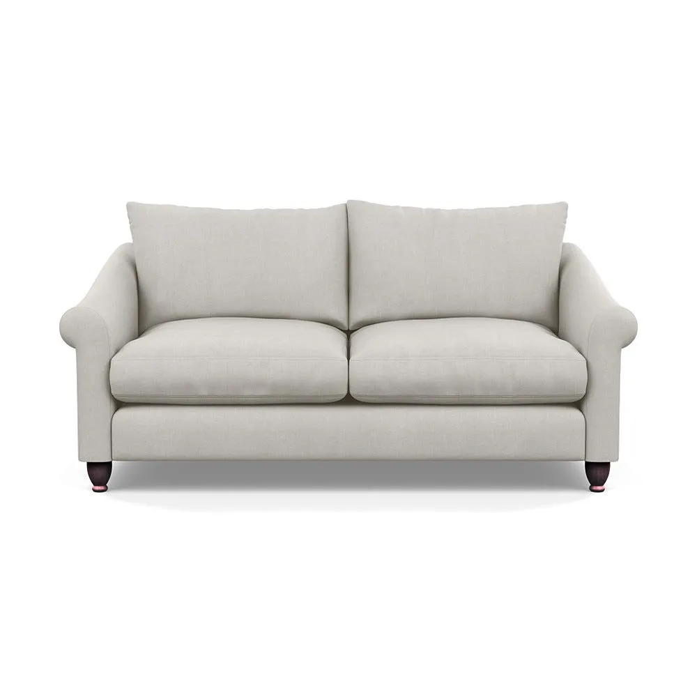 Heal's Devon 3 Seater Sofa Capelo Linen-Cotton Sea Salt Walnut Stained Feet 1
