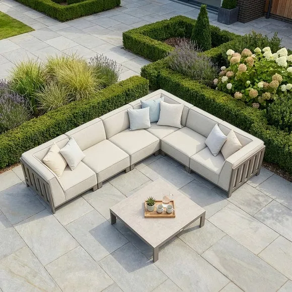 Maze Ibiza Medium Corner Garden Sofa Set with Square Table 2