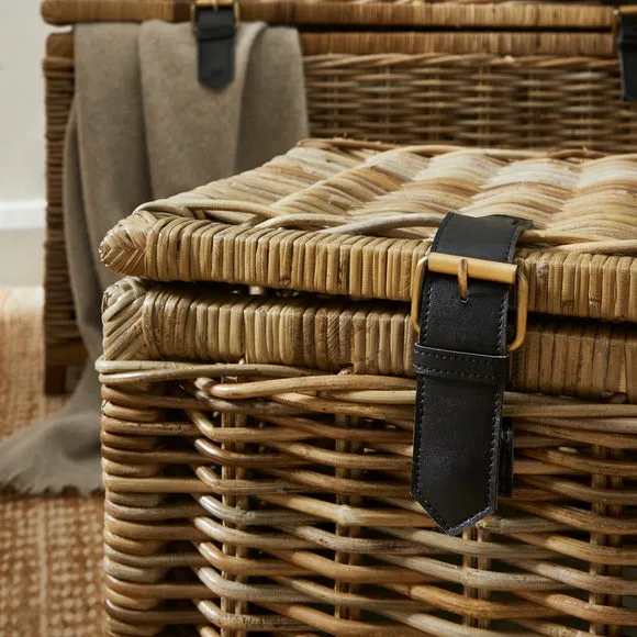 Set of 2 Churchgate Rattan Trunks 2
