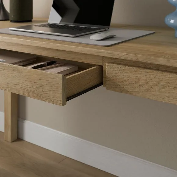 Malik 1 Drawer Wide Storage Desk 3