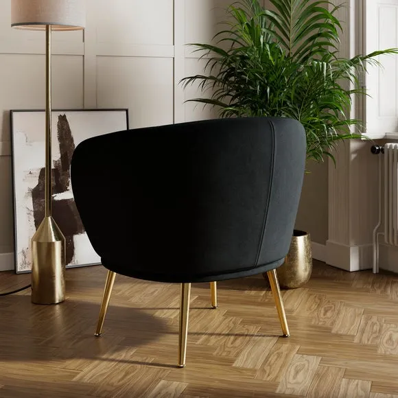 Bella Velvet Cocktail Chair 2