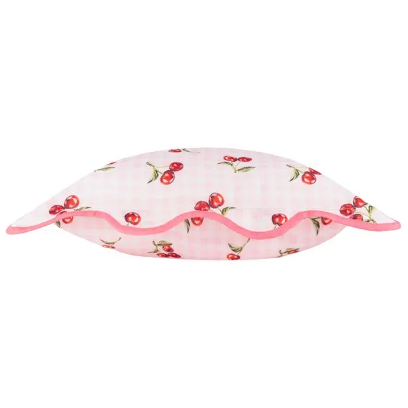 Fruits Cherries Outdoor Square Cushion 4