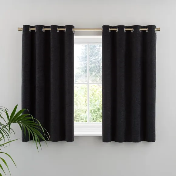 Genoa Chenille Blackout Eyelet Curtains 5
