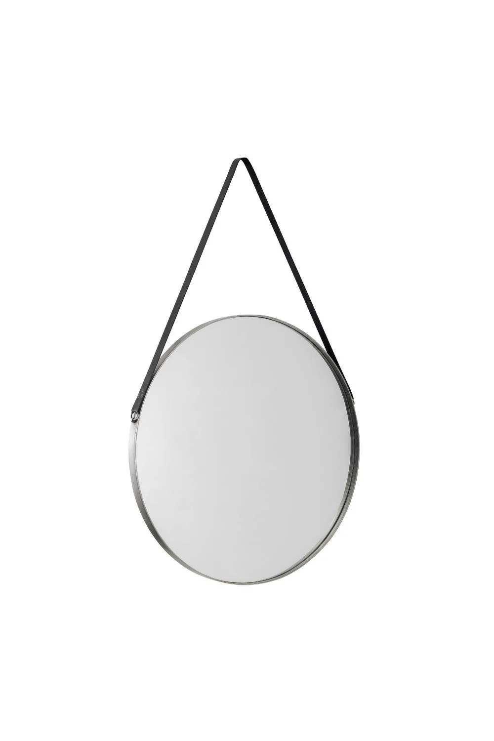 Julian Bowen Opera Round Mirror in Silver 2