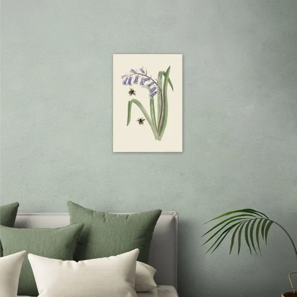 East End Prints Bee & Wild Hyacinth Print 1