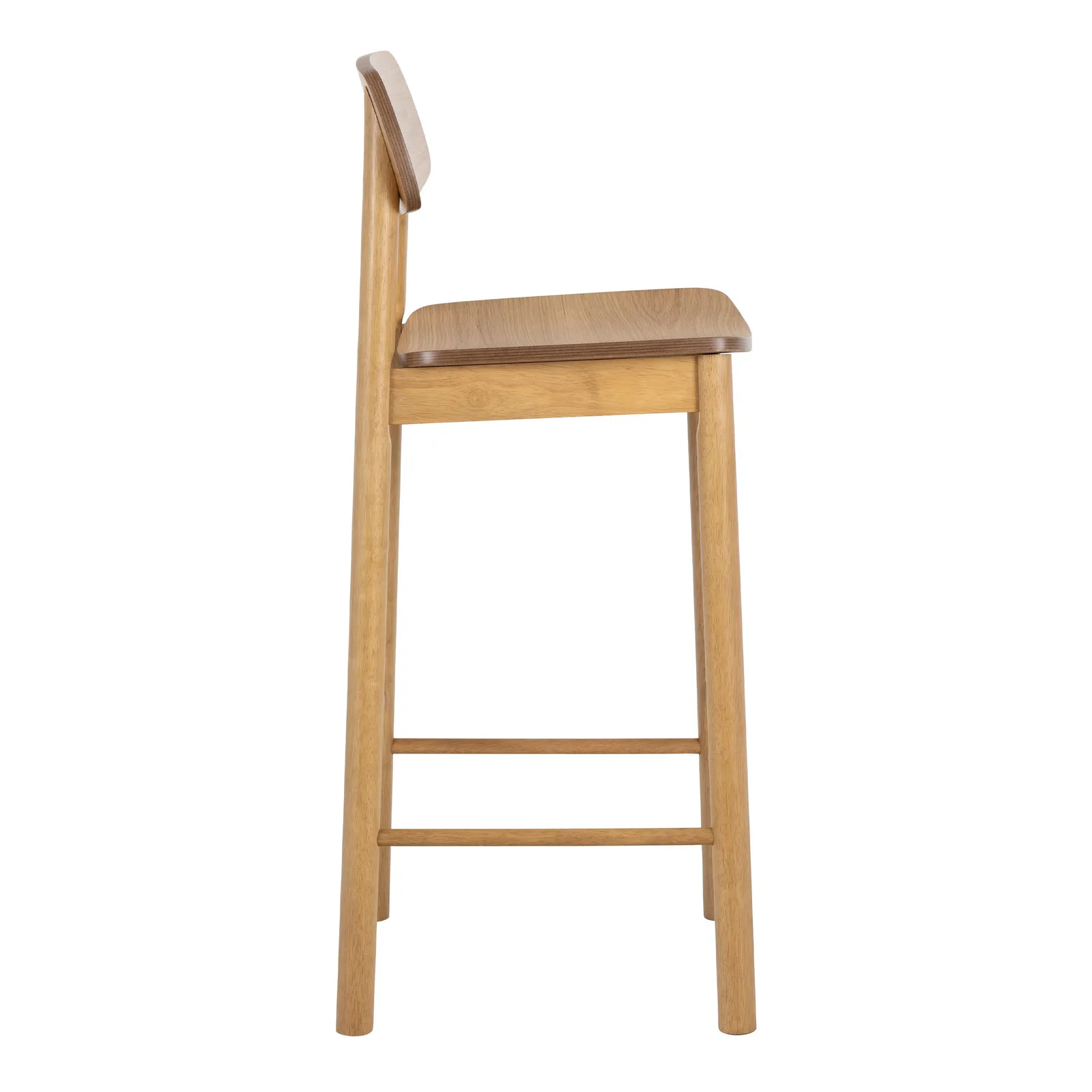 Furniture To Go Barlow Bar Stool in Matt Oak Set of 2 in Light Brown 3