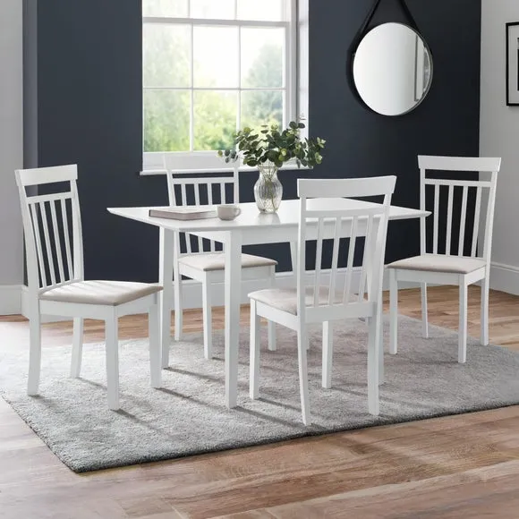 Rufford 4 Seater Dining Table with 4 Coast Chairs 1