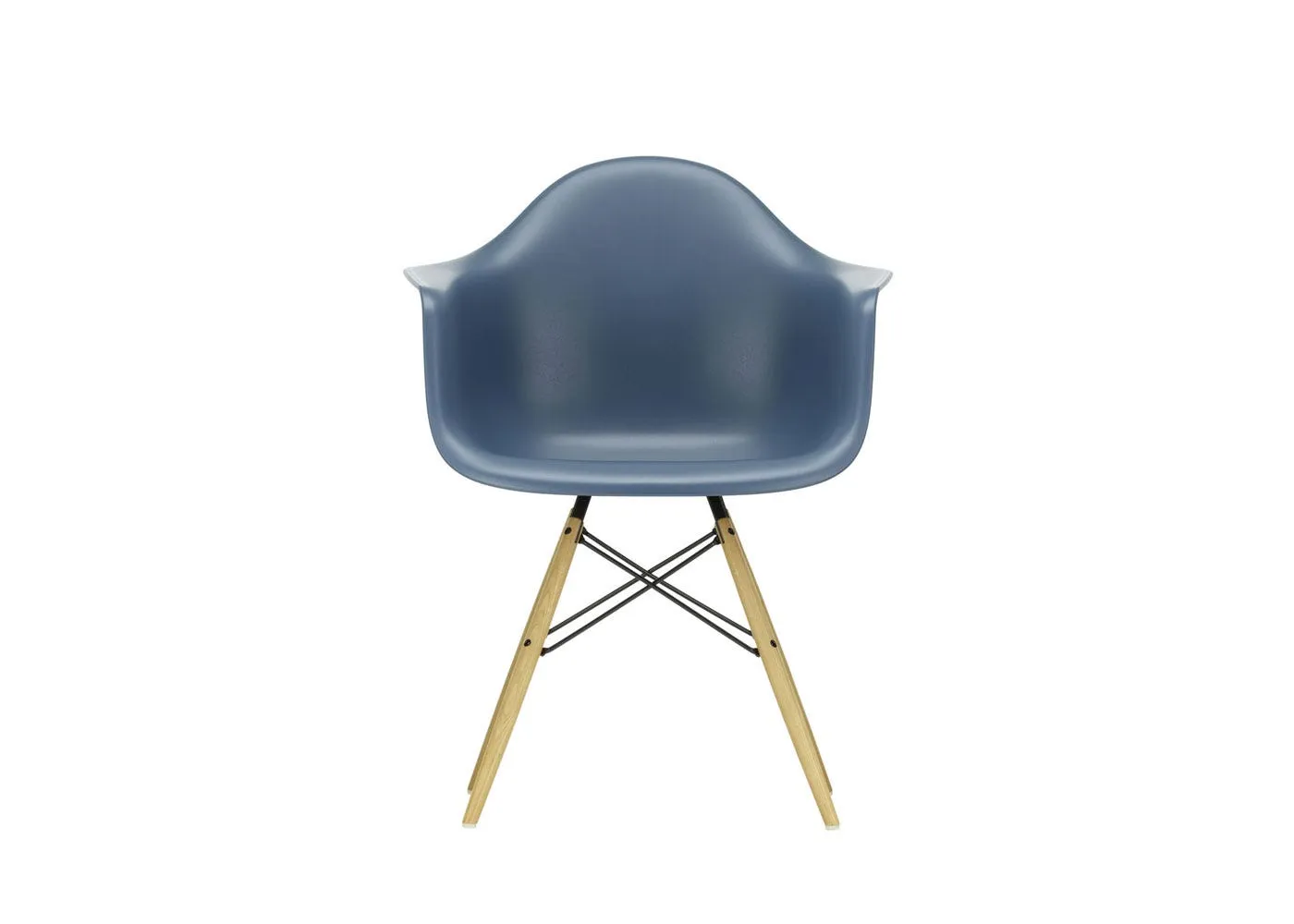 Vitra Eames DAW Armchair New Height Sea Blue Ash Honey Base 1