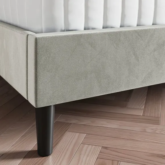 Alara Pleated Velvet Bed Frame 2