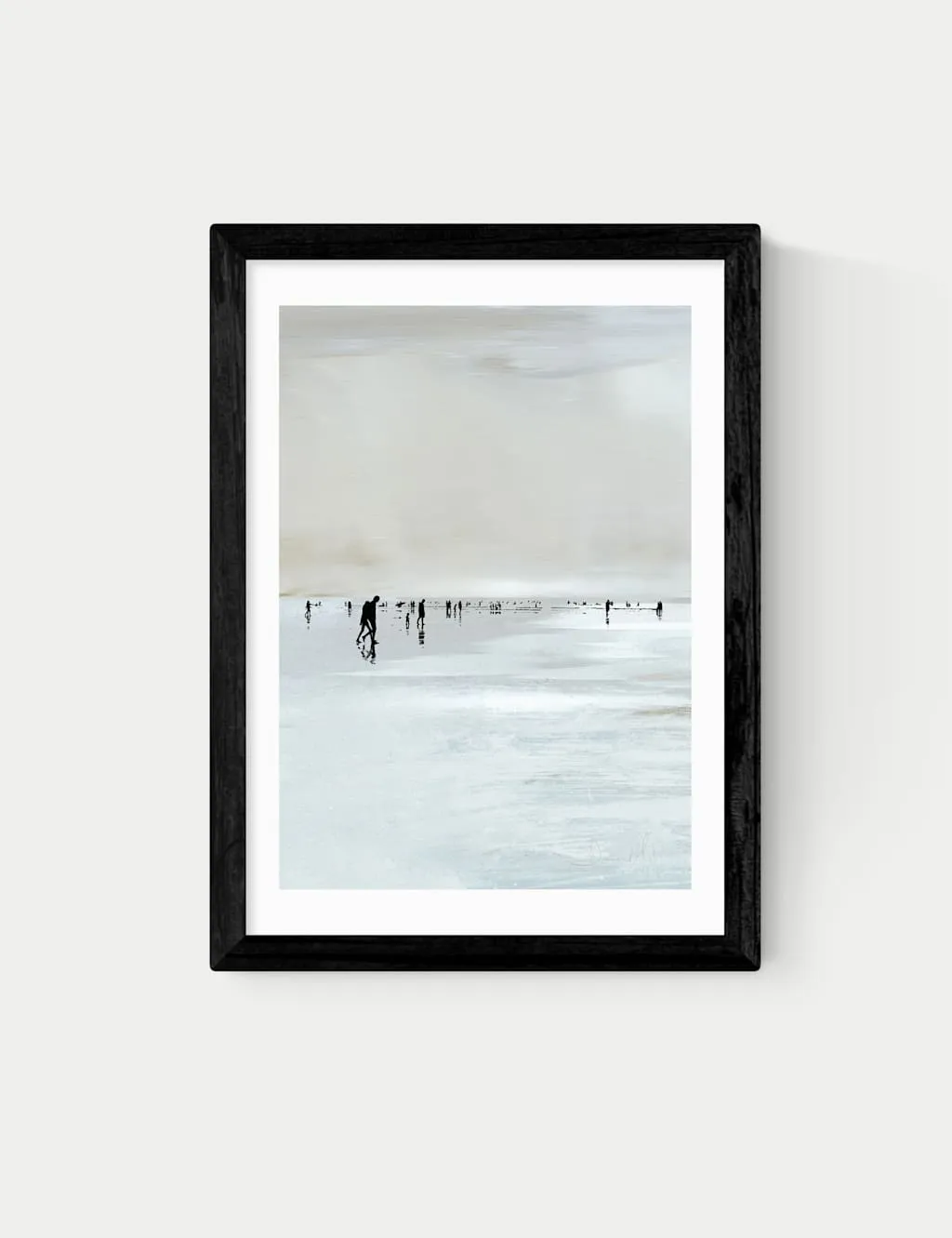 East End Prints Beachy Landscape Rectangle Framed Art Black