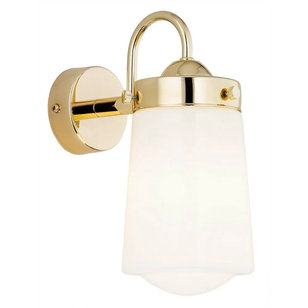 Netlighting Pasadena Outdoor Wall Lantern White Shine Brass Steel IP44