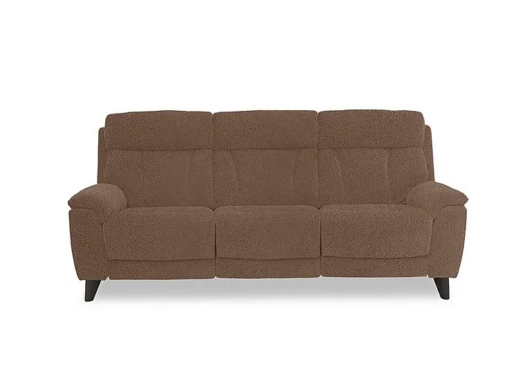Dreamer Fabric 3 Seater Power Recliner Sofa - Hazelnut