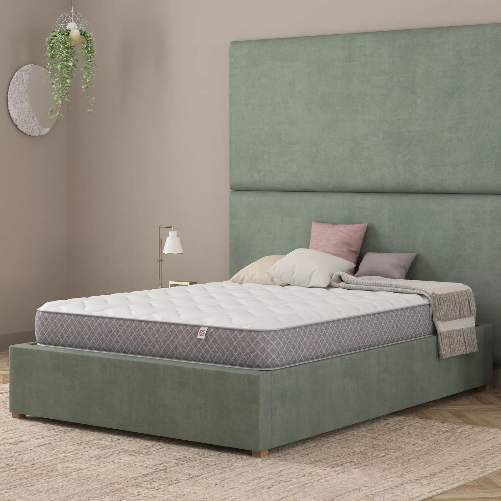 Catherine Lansfield Tranquil Nights Hybrid Mattress in White 6