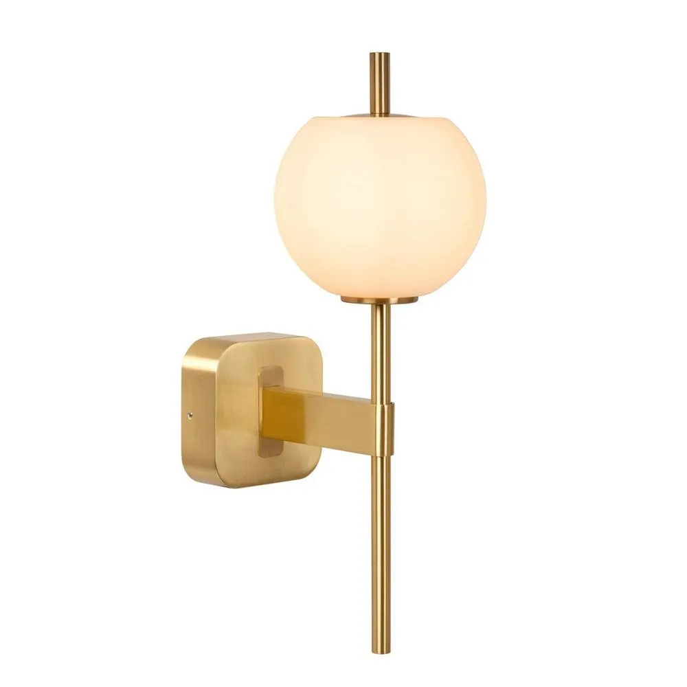 Netlighting Elda Wall light Bathroom 1xG9 IP44 Matt Gold Brass