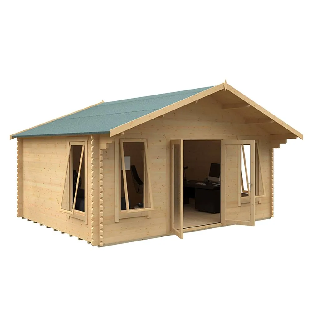Buttercup Farm 12x18 The Sutton 44mm Cabin - L355 x W535 x H302.9 cm in Natural 1