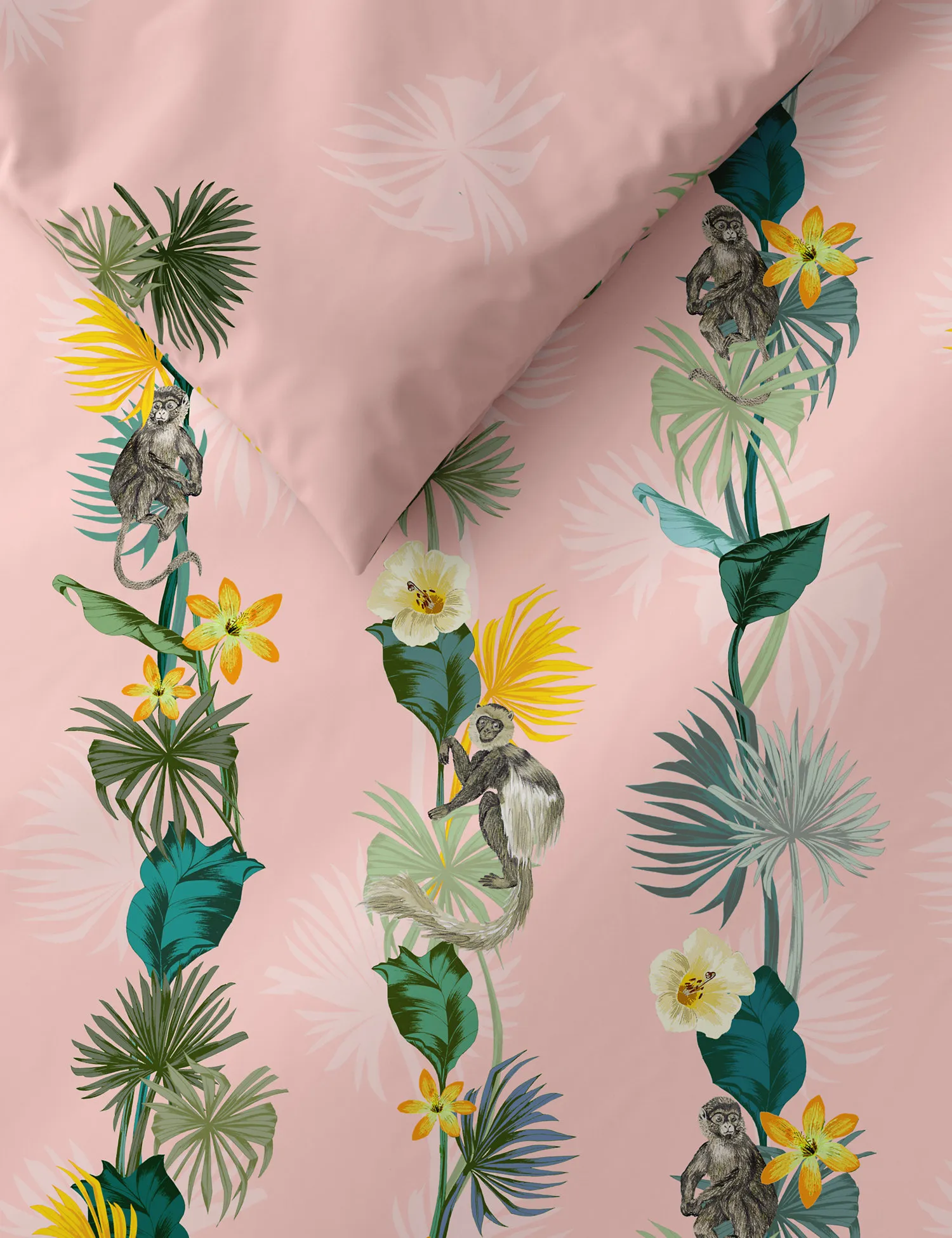 M&S Cotton Rich Tropical Vine Bedding Set
