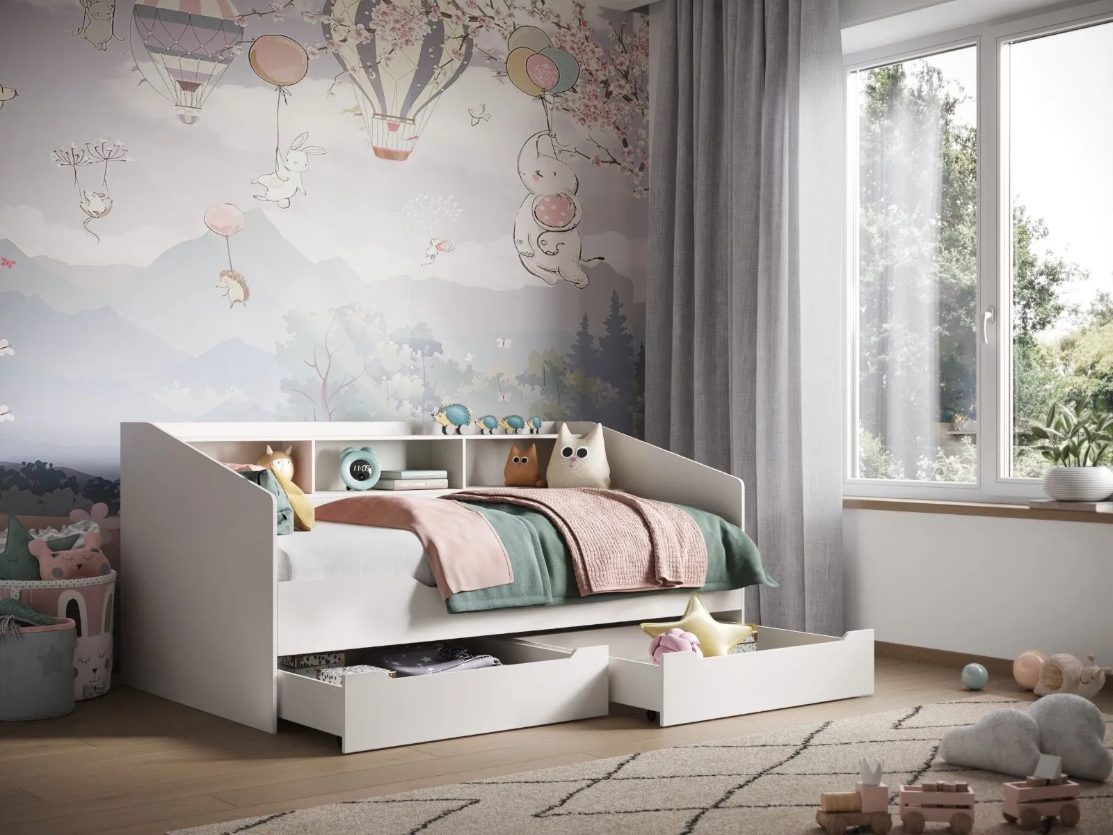 Flair Leni Day Bed in White 2