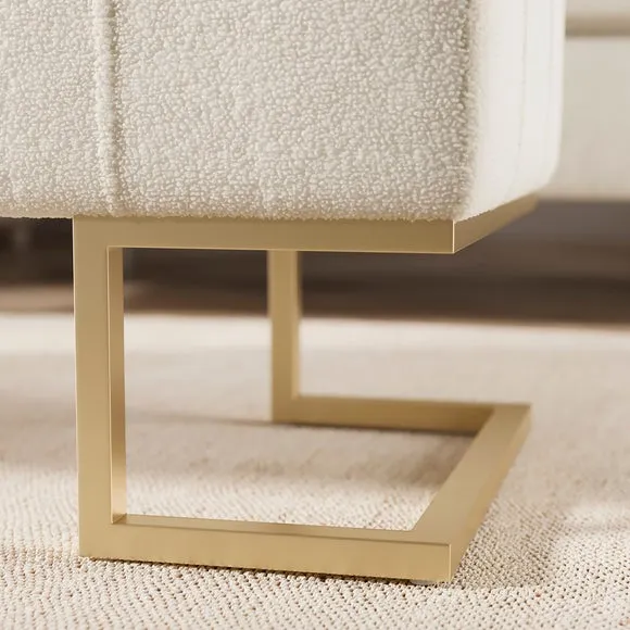 Holland Tray Table Ottoman, Ivory Sherpa 4