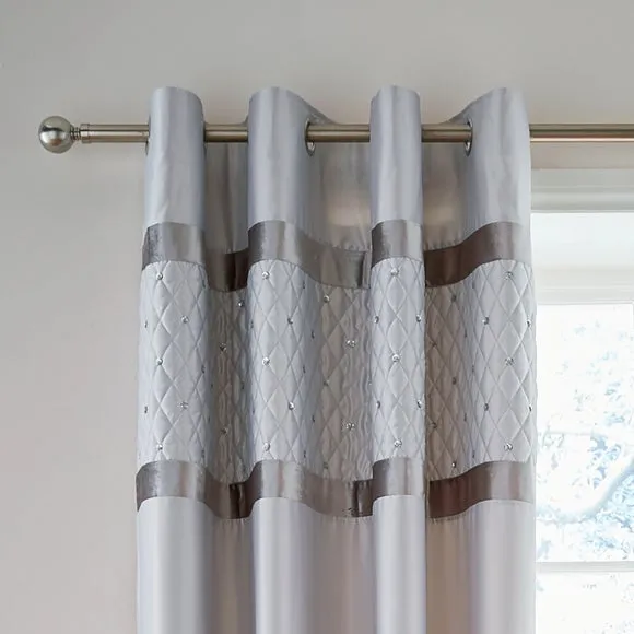 Catherine Lansfield Sequin Cluster Eyelet Curtains