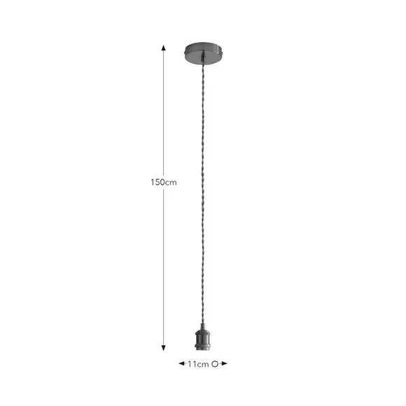 Charlie Industrial Adjustable Pendant Flex Ceiling Light Cable 6