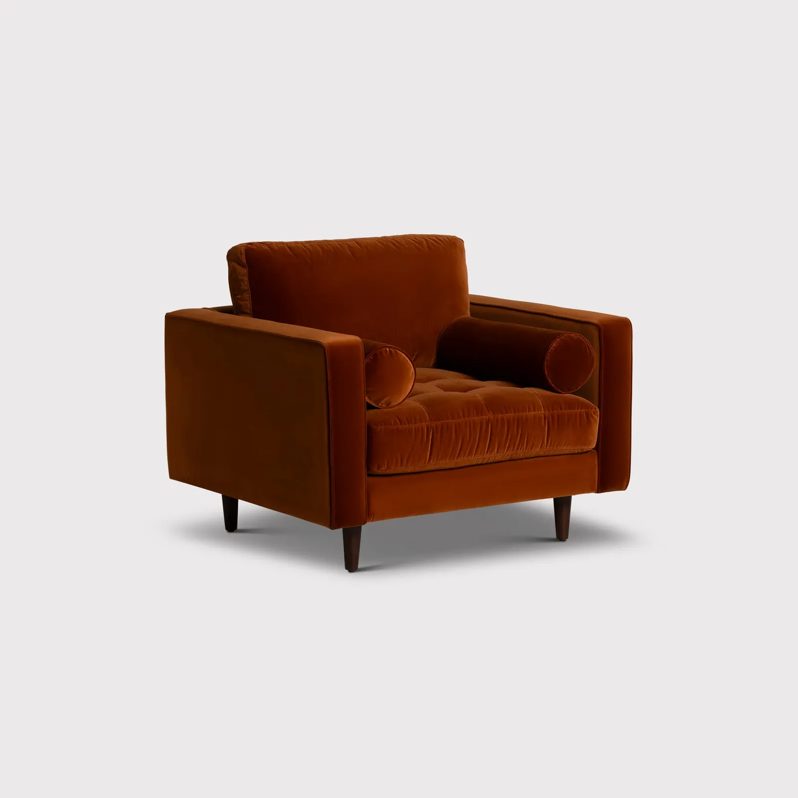 Hemingway Armchair, Orange Velvet | Barker & Stonehouse 1