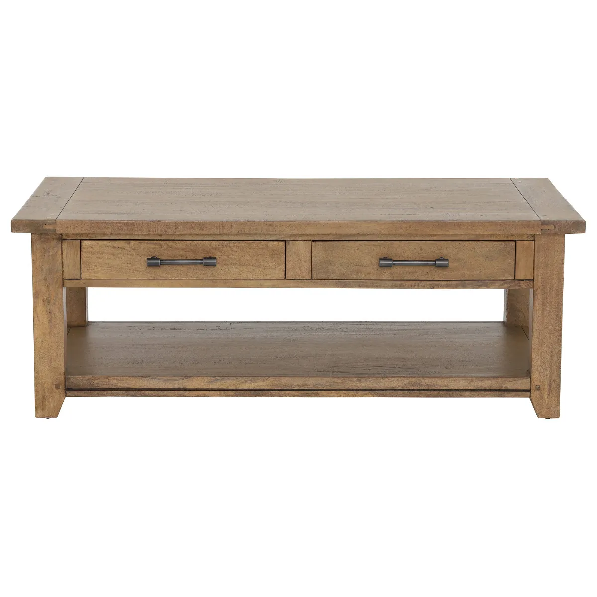 Antix Coffee Table 2 Drawers Smokehouse Distress