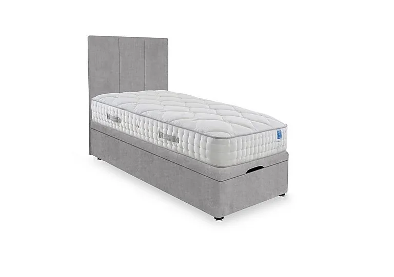 Memory Luxe End Lift Ottoman Divan Set - Small Single - Lace Dolphin