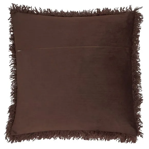 Furn Rowan Faux Fur Cushion Chocolate 50 X 50Cm, Brown 4