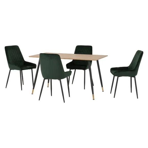 Hamilton & Avery 4 Seater Dining Table with 4 Dining Chairs 2