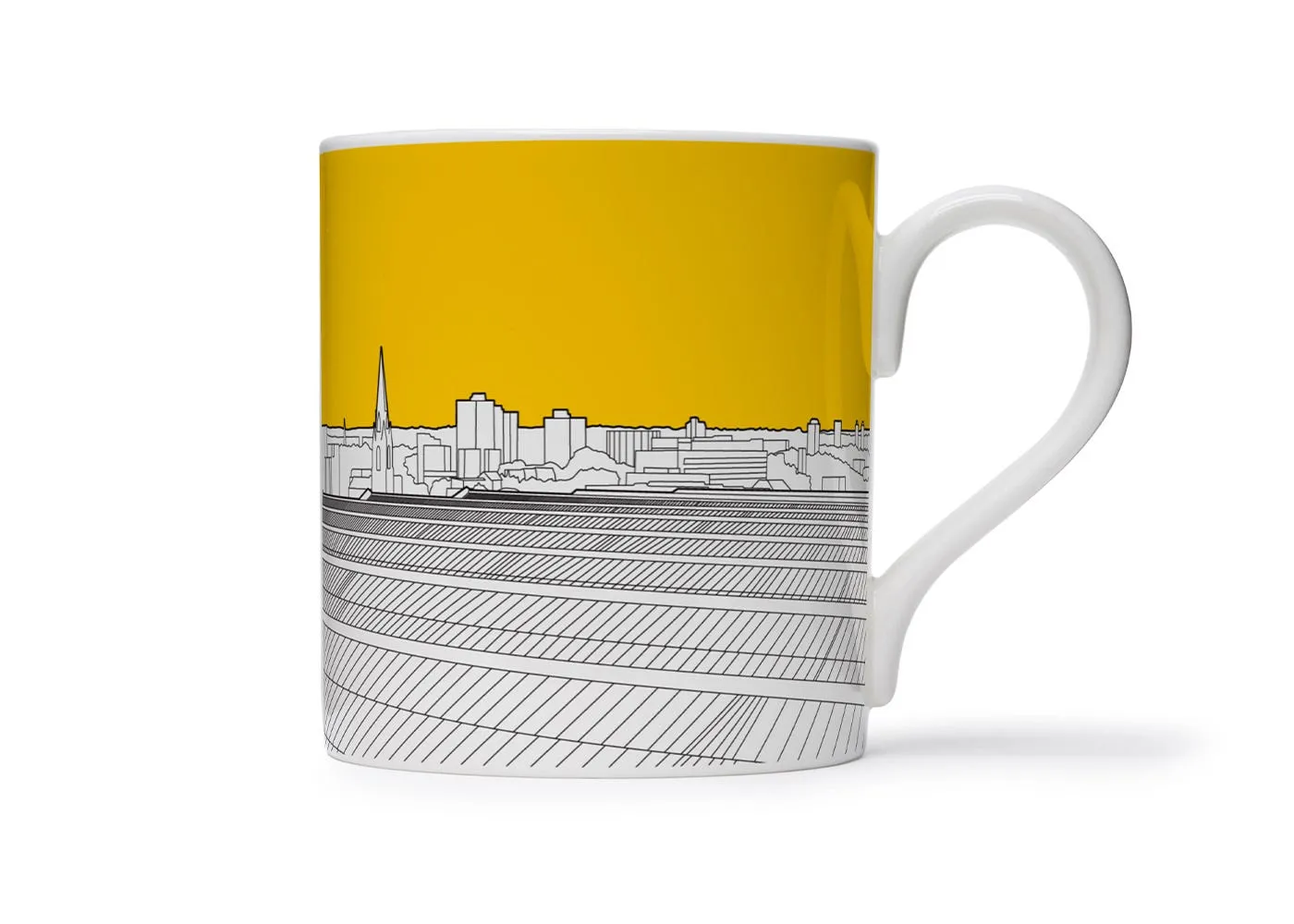 People Will Always Need Plates Architectural Mug Waterloo Sunset Yellow