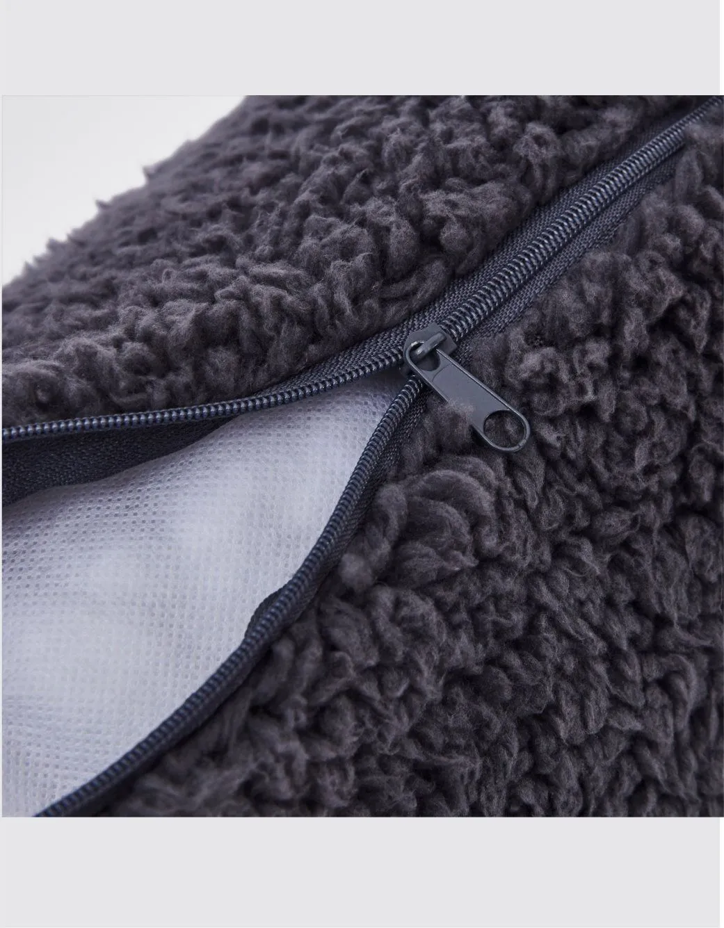 Ezysleep Teddy Fleece Heated Neck Pillow in Grey 3