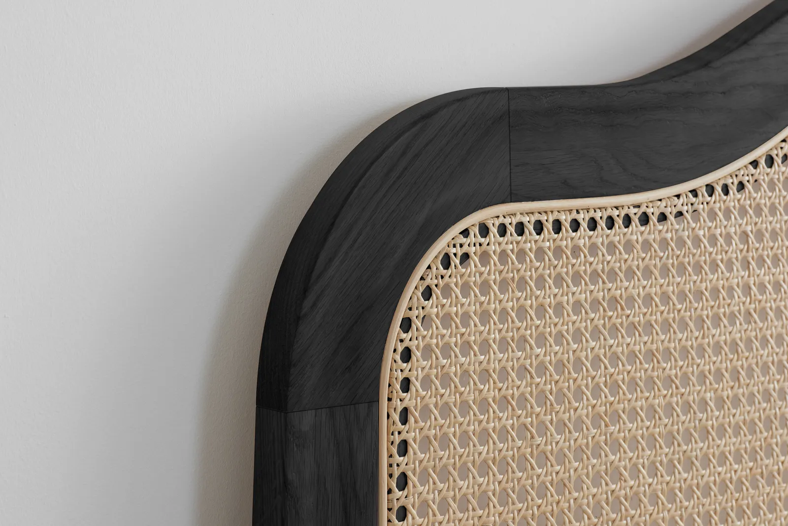 Birlea Rattan Wooden Bed Frame Leonie Bedstead in Black 4