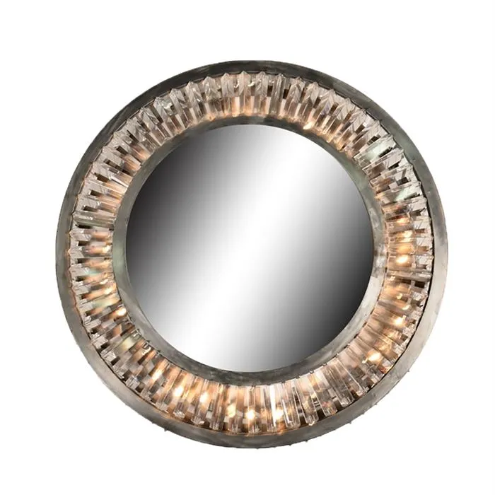 Timothy Oulton Rex Mirror Round, Round Metal | Barker & Stonehouse