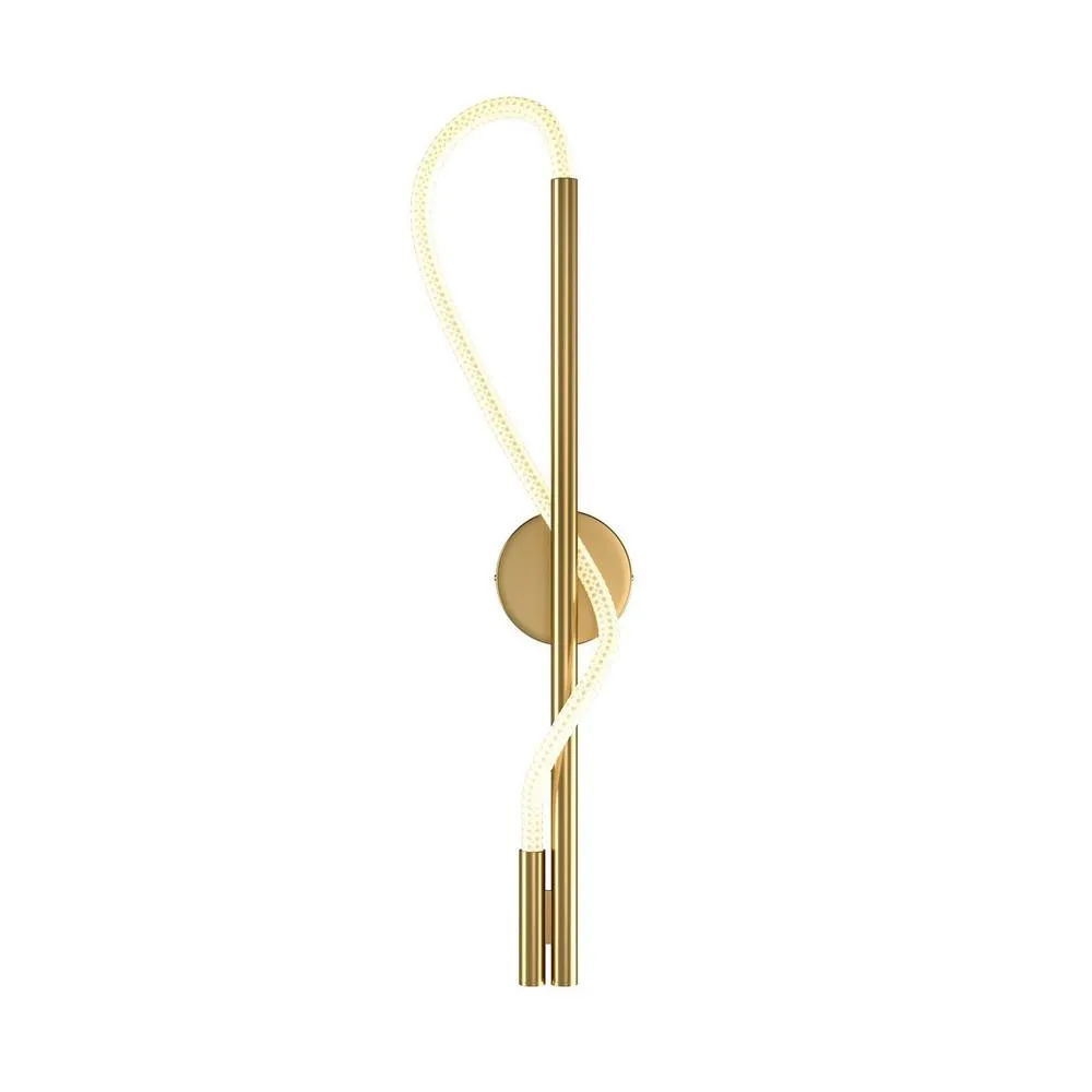 Netlighting Maytoni Tau Modern Integrated LED Wall Lamp Gold 3000K