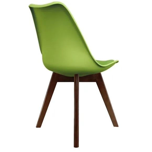 Fusion Living Soho Plastic Dining Chair with Squared Legs 5
