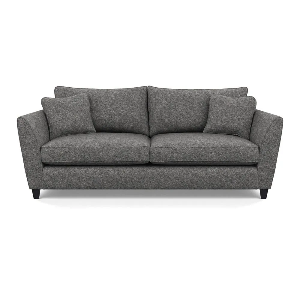 Heal's Torino 4 Seater Sofa Melton Wool Shale Black 2