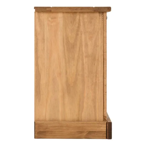 Premiere Corona 3 Drawer Bedside Table, Pine 4