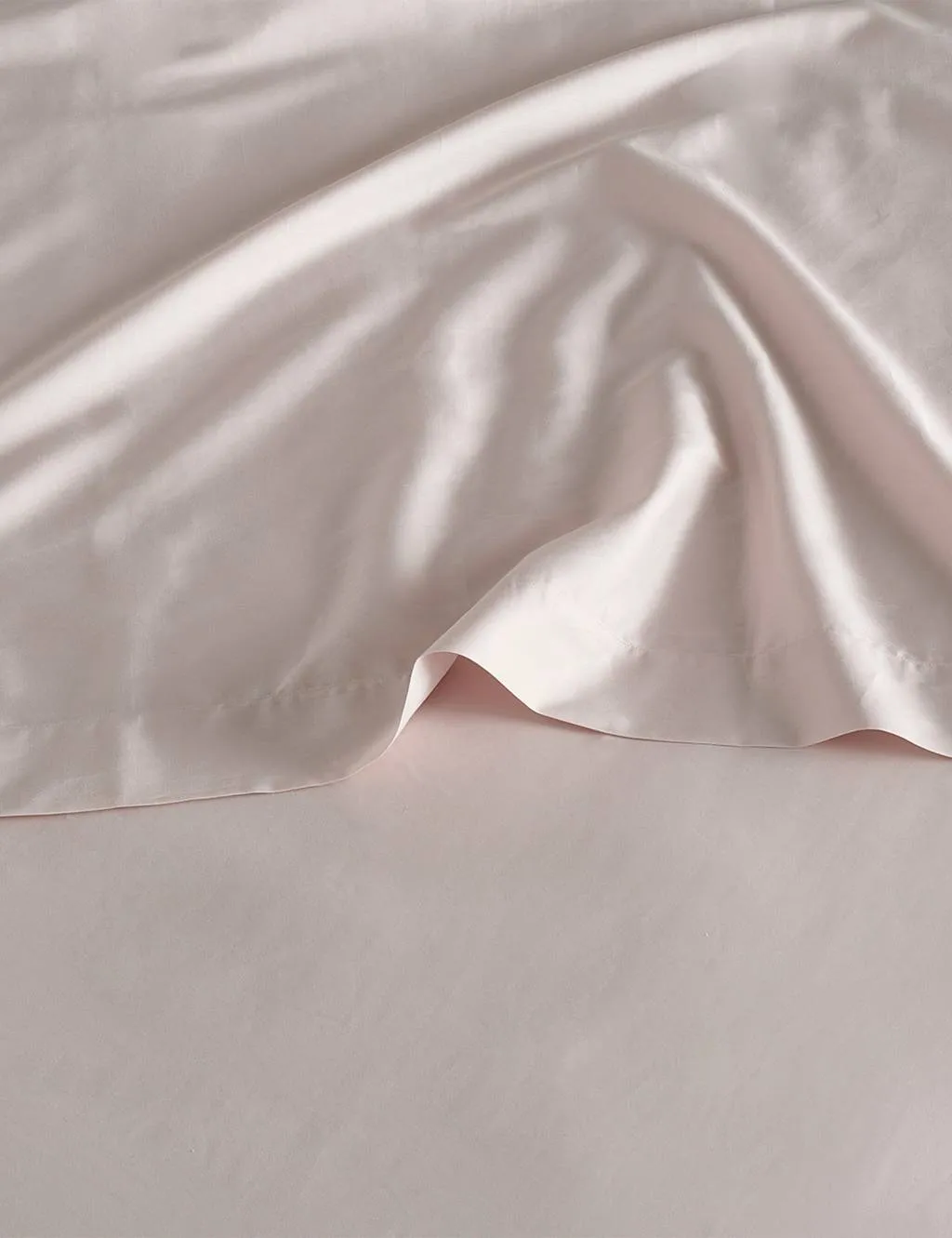 Bedfolk Pure Cotton 300 Thread Count Flat Sheet Soft Pink