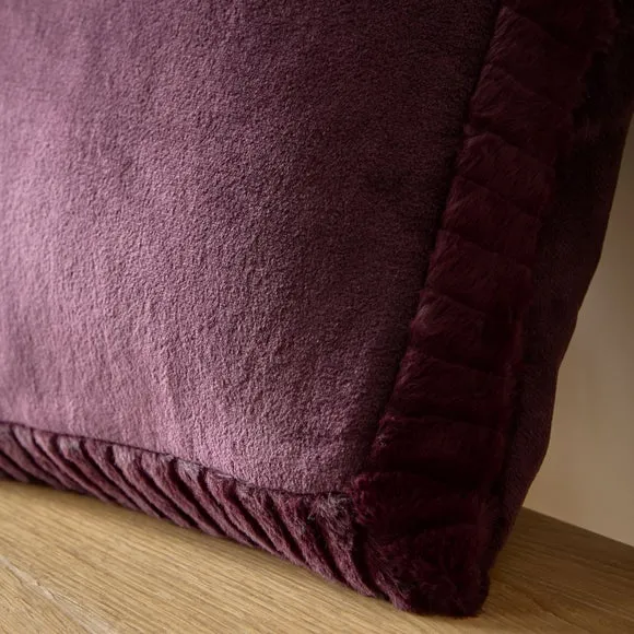 Catherine Lansfield Faux Velvet Cushion 3