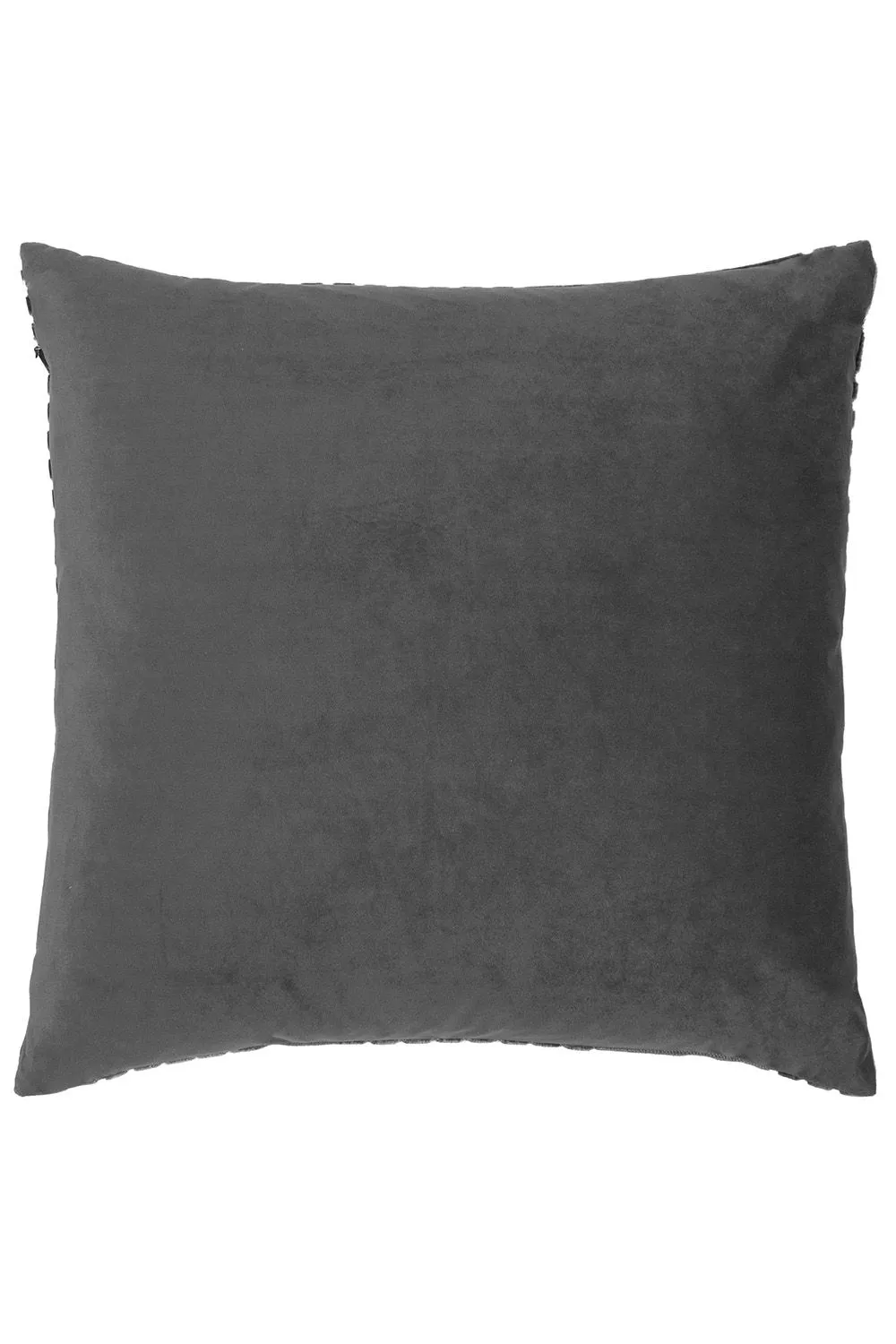 Paoletti Evoke Cut Velvet Cushion in Charcoal 2