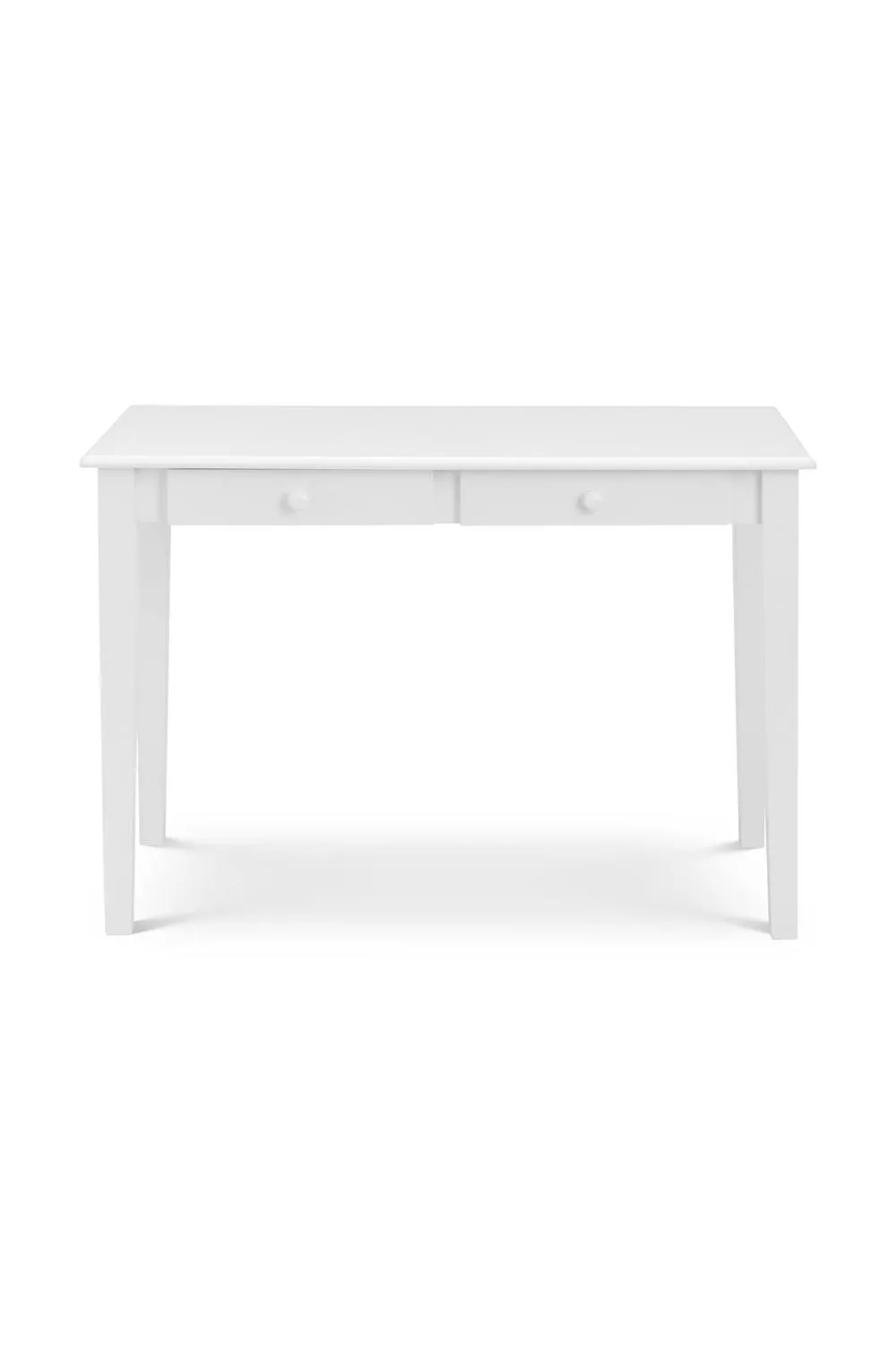 Julian Bowen Carrington 2 Drawer Desk in White 4
