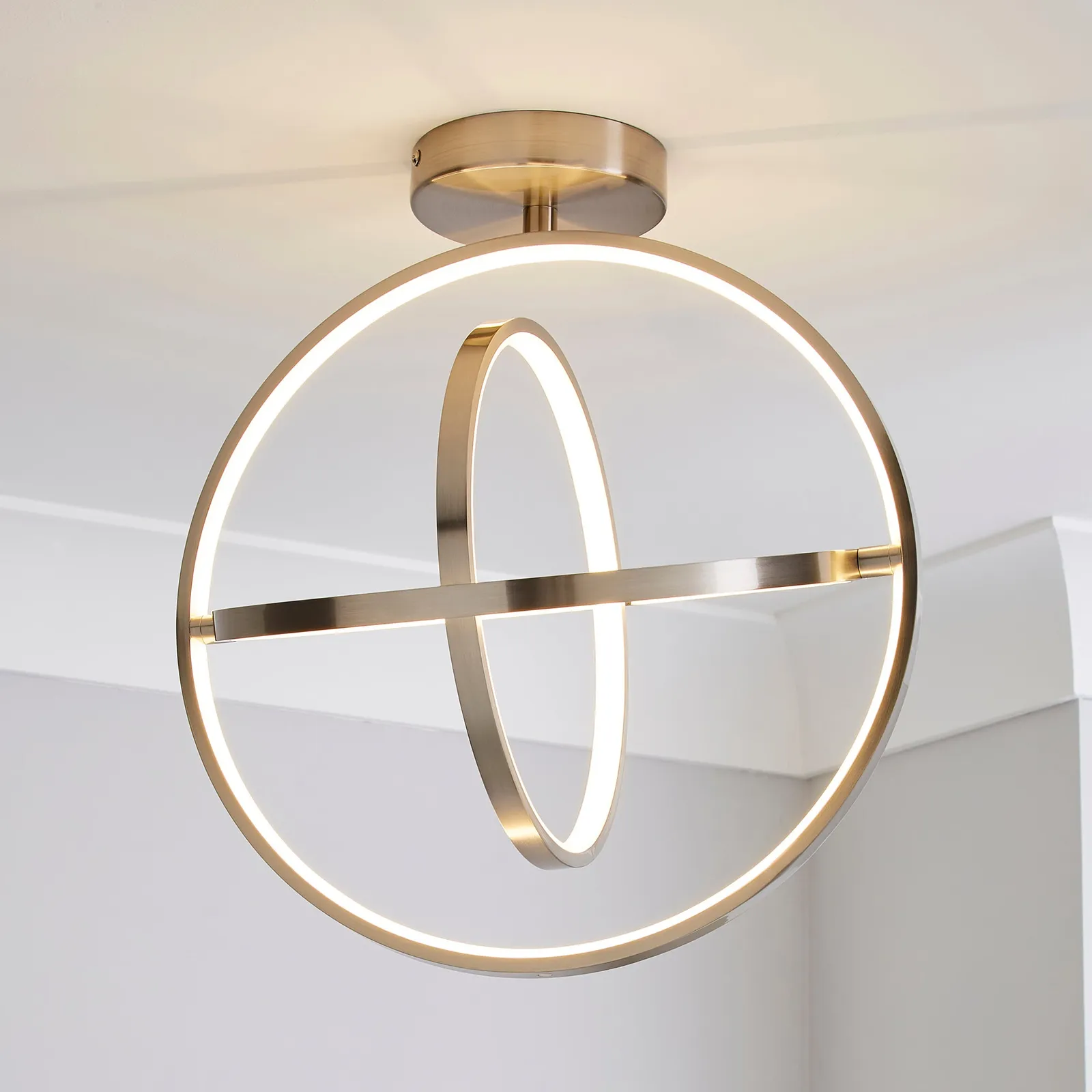 Chrome Ida Integrated LED Flush Ceiling Fitting Chrome