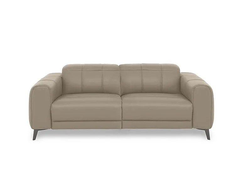 Ezra 3 Seater Leather Sofa - Oyster