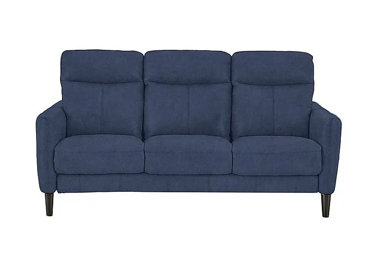Compact Collection Petit 3 Seater Fabric Sofa - Blue
